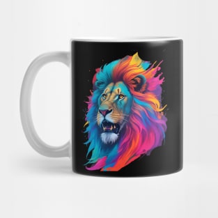 Colorful Lion Art Mug